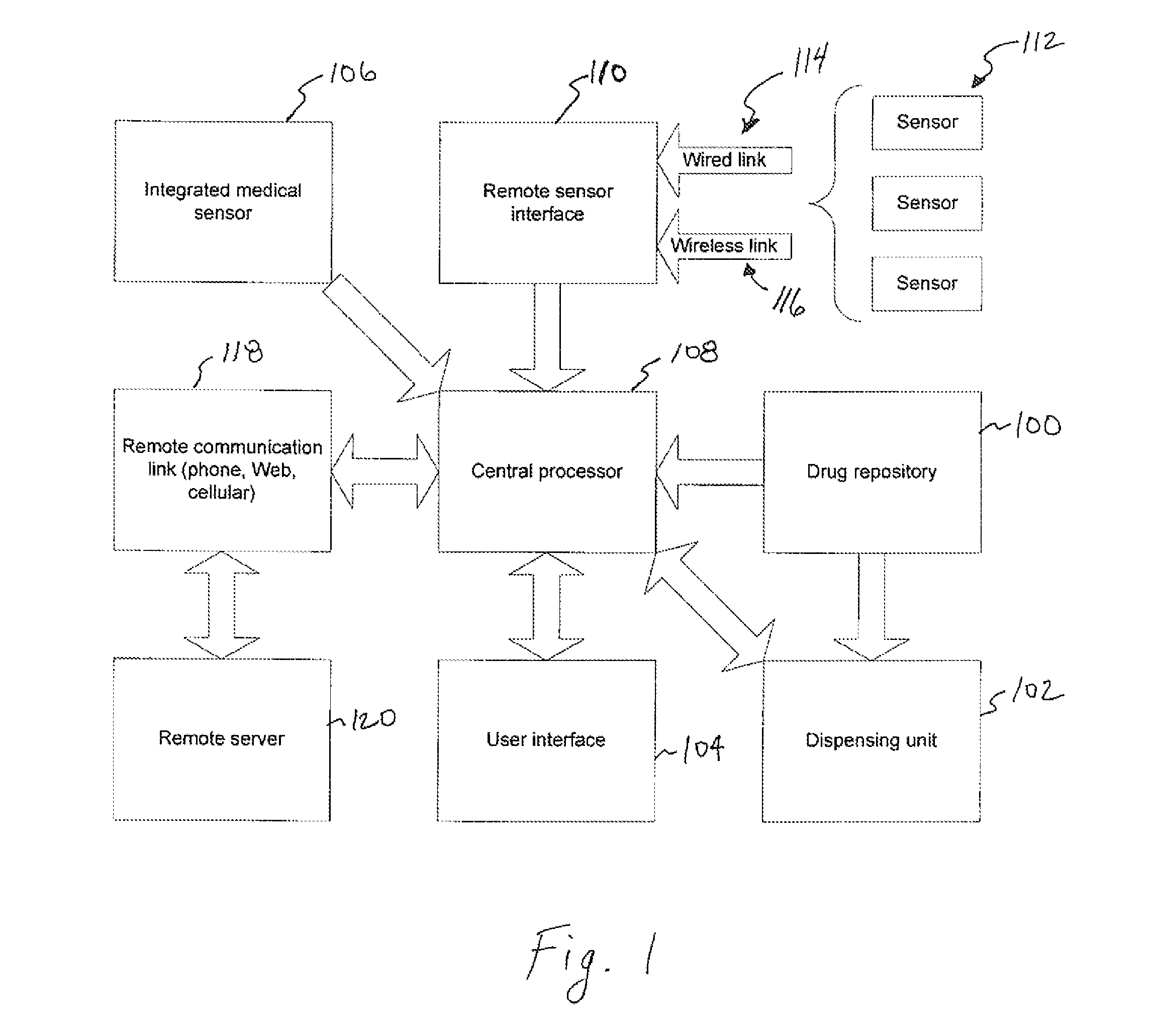 Drug dispenser responsive to physiological parameters