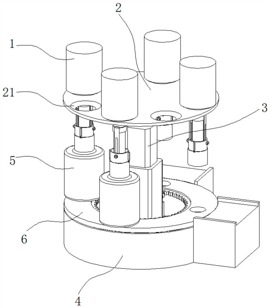 Ingredient mixing device for mixed flour processing and use method thereof