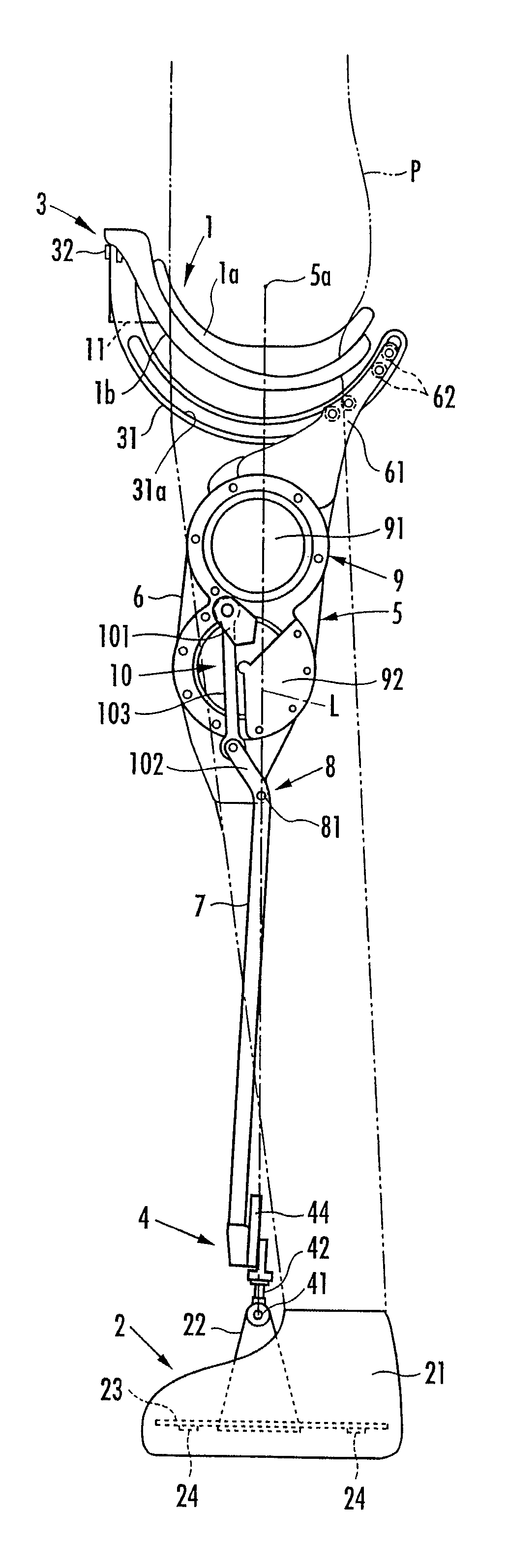 Walk supporting device