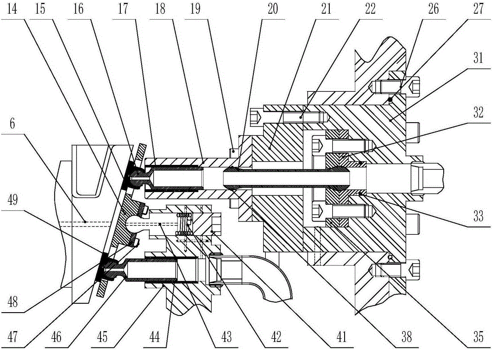 High-pressure high-speed axial piston pump piston pair four-axis force testing device