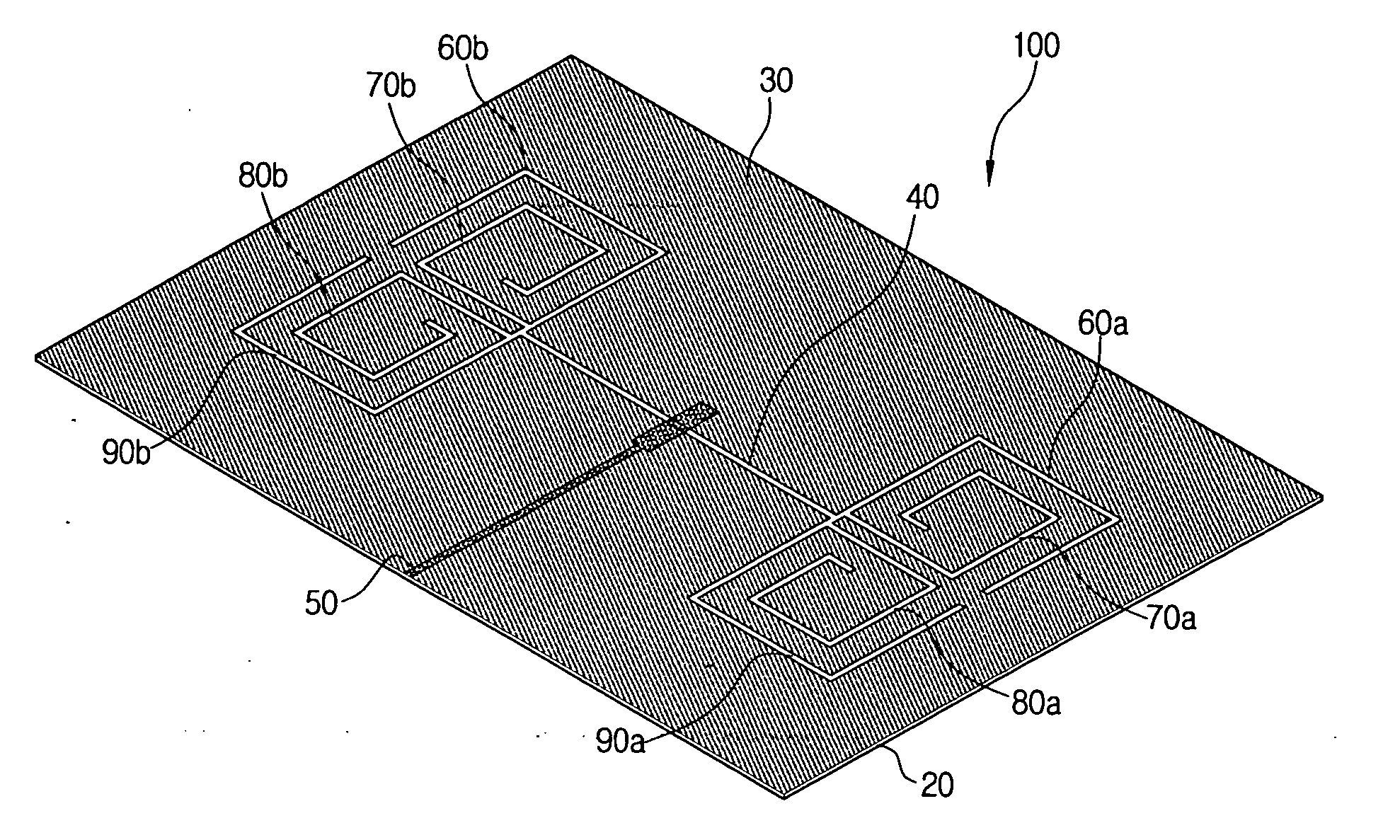 Small planar antenna with enhanced bandwidth and small strip radiator