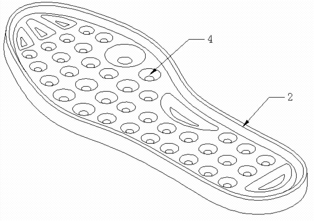 Damping shoe sole