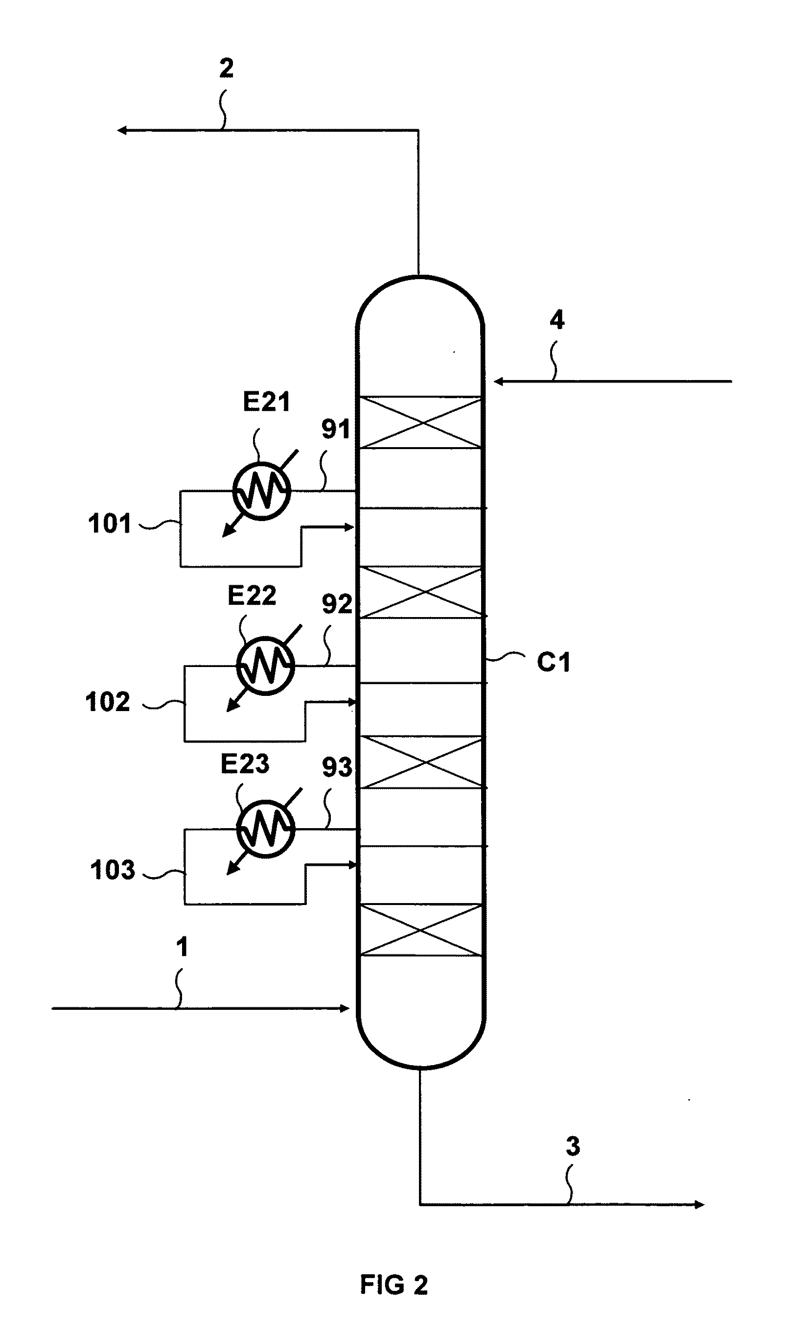 Gas deacidizing method using an absorbent solution with demixing control