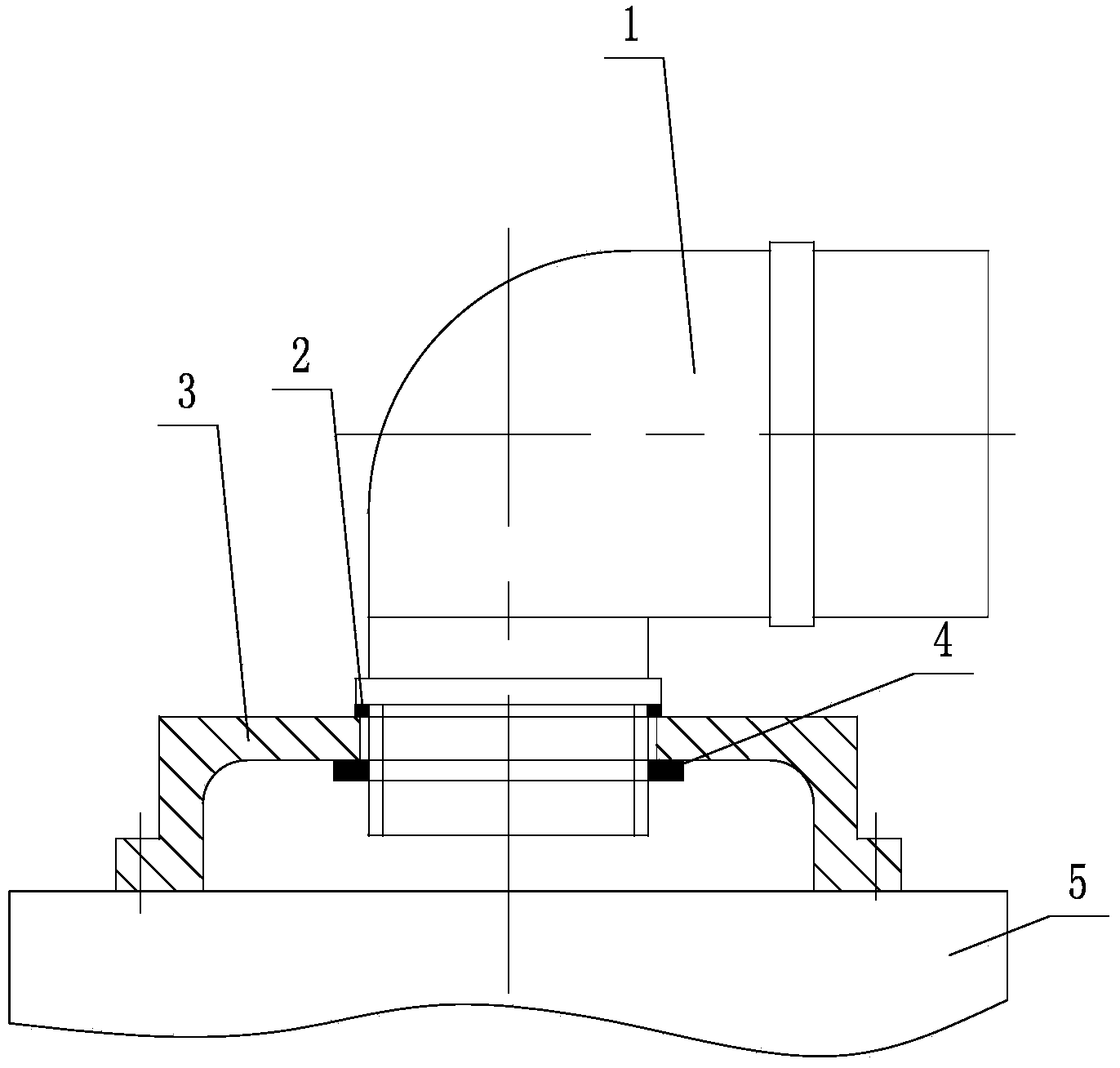 Outgoing line structure of compressor motor