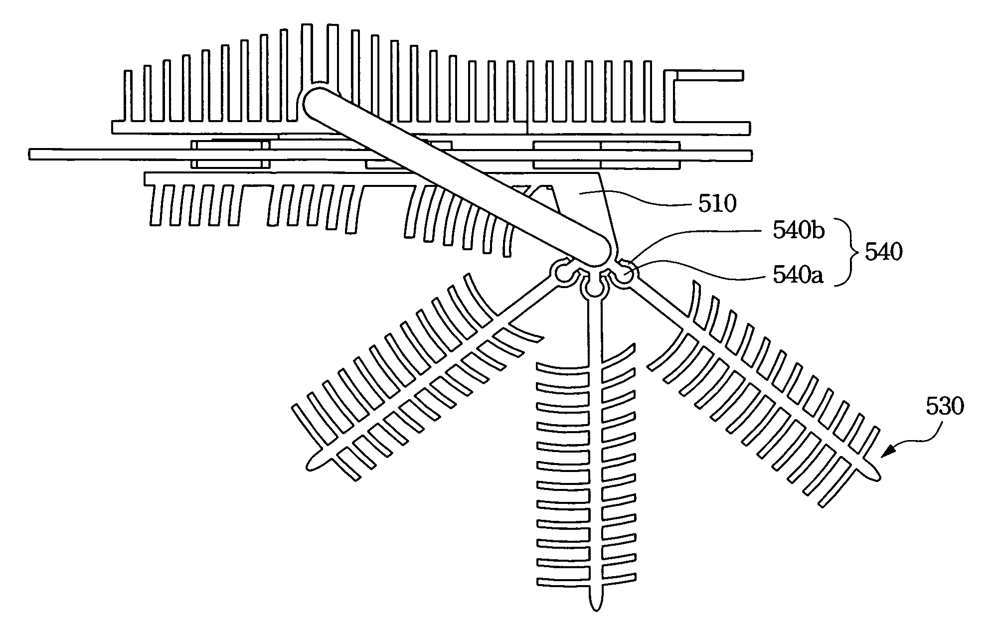 Extendable heat dissipation apparatus