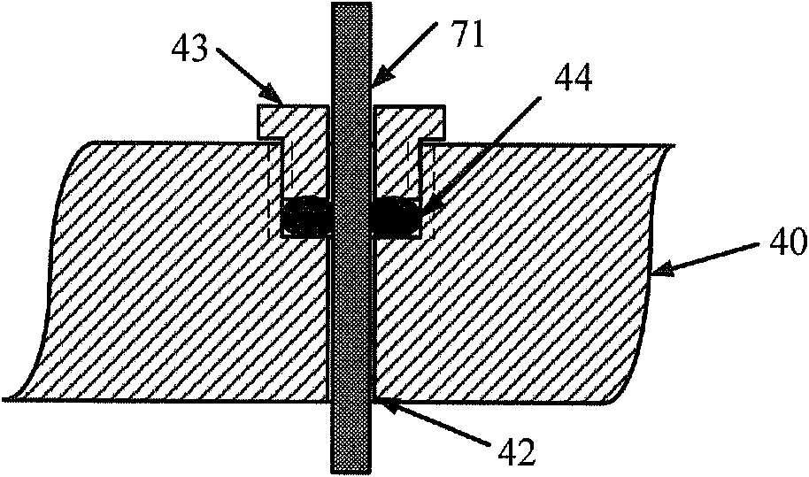 Device for testing high hydrostatic pressure and acoustic pressure sensitivity of hydrophone