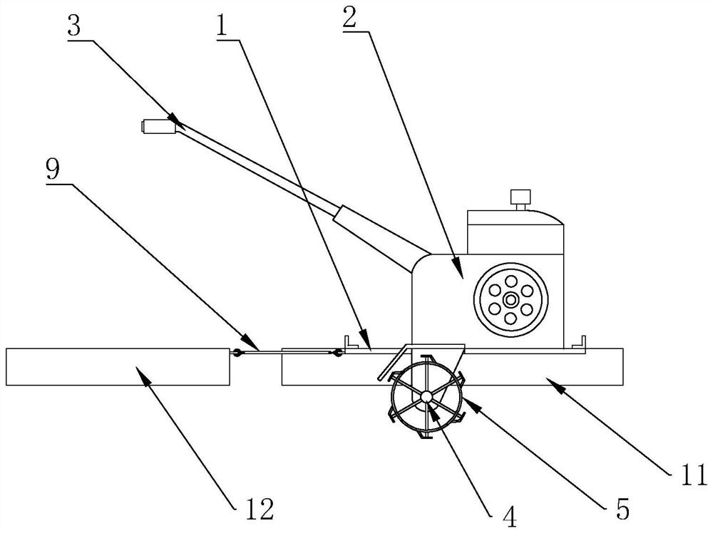 A mud turning machine for marine aquaculture