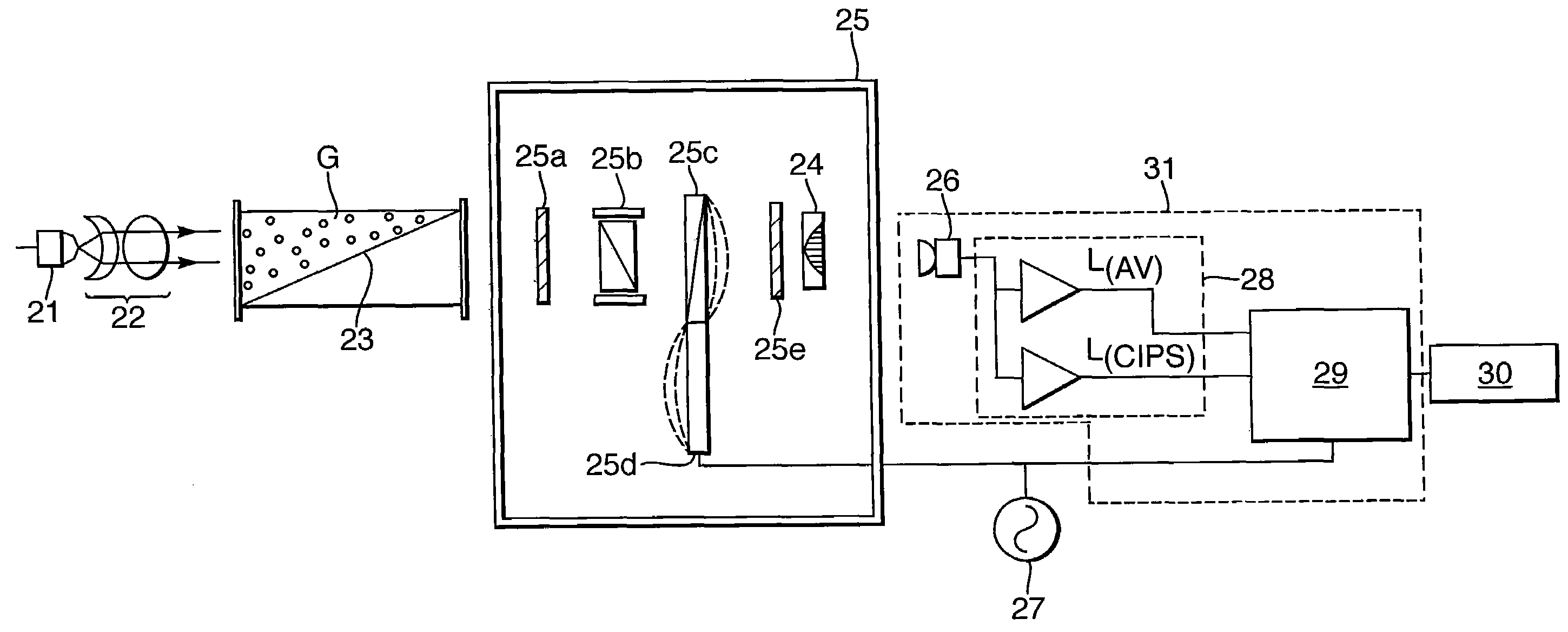 Optical absorption spectrometer and method for measuring concentration of a substance