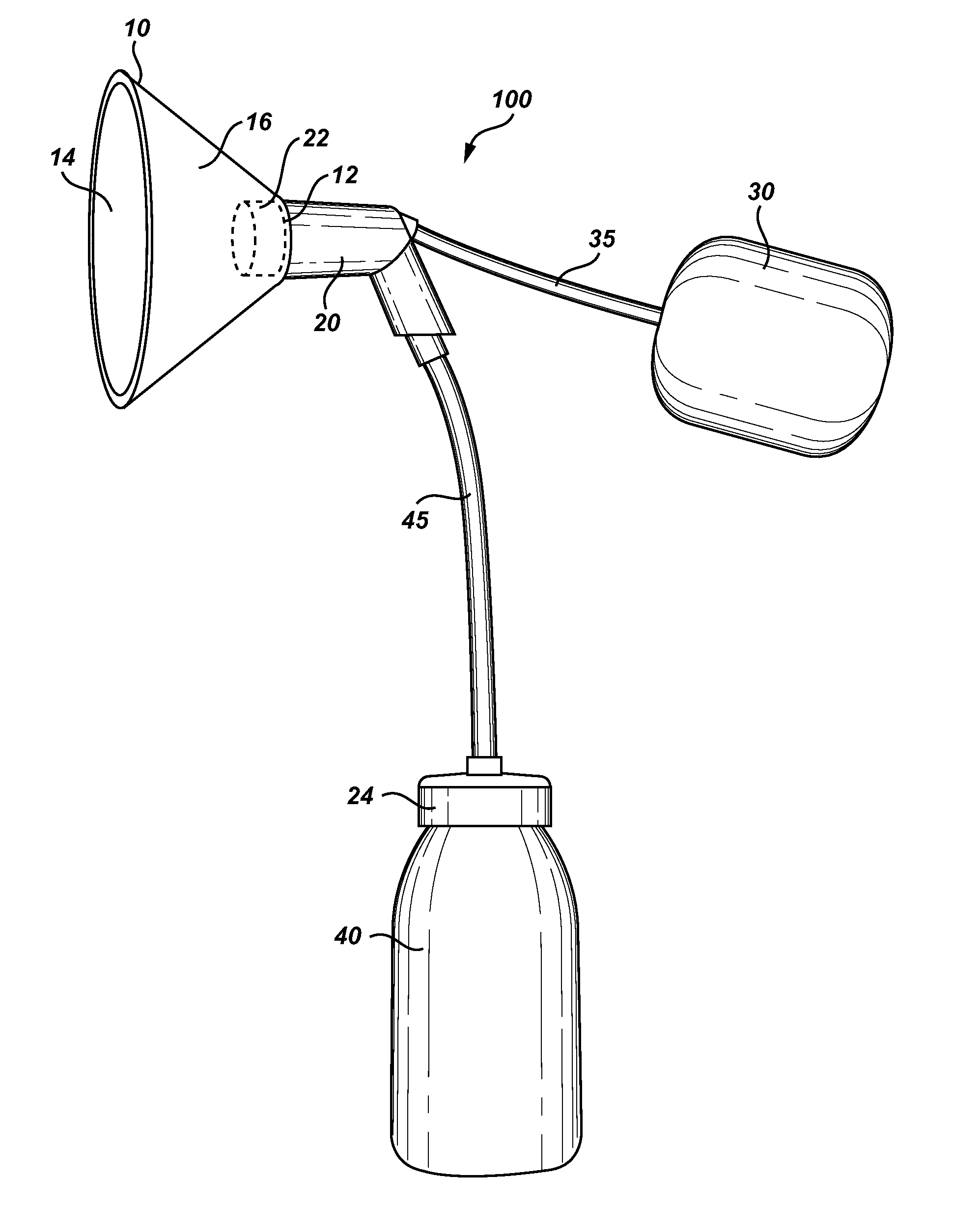 Hands-free breast pump system