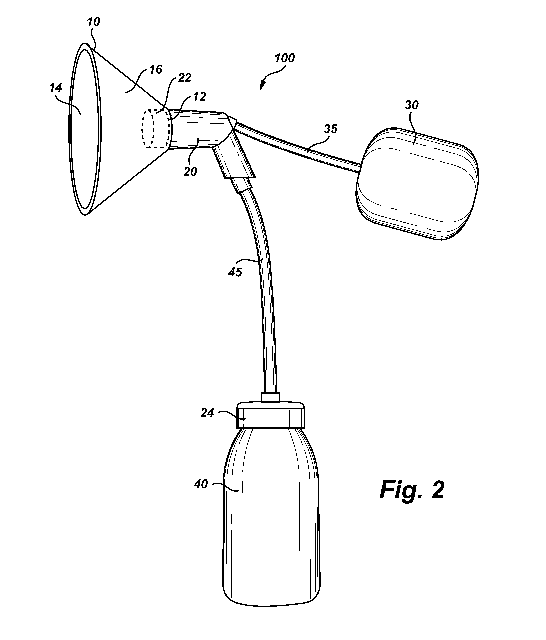 Hands-free breast pump system