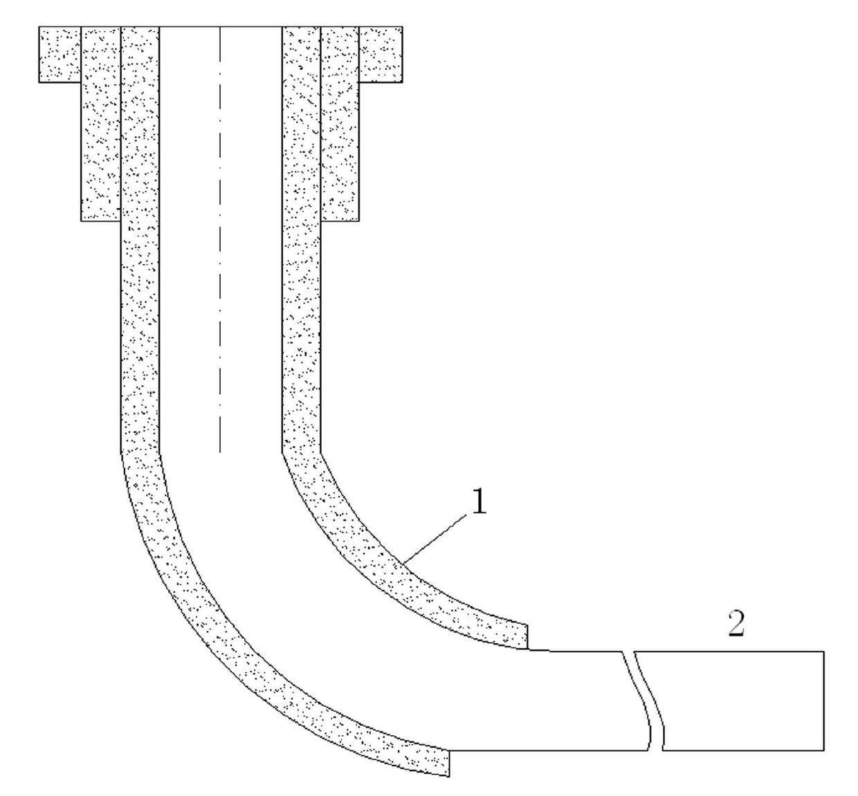 Loose blasting gas extraction technology of horizontal branch well of coal seam floor