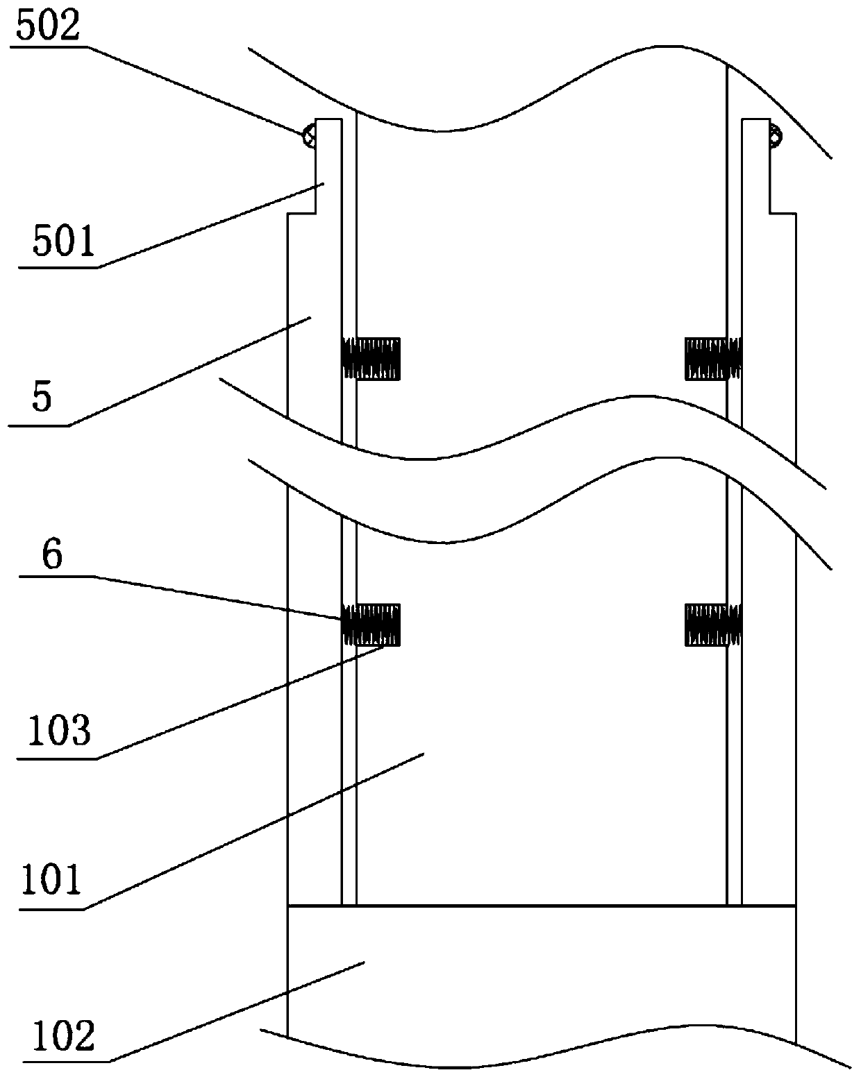 Electric power grounding pole