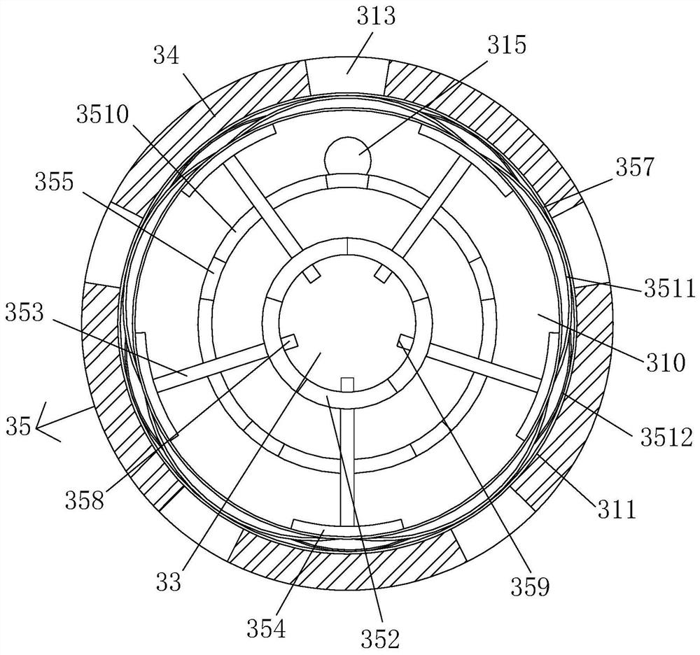 Inflatable cleaning device used for processing of long fur