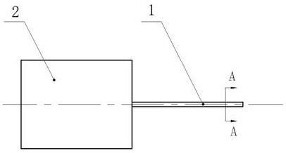 A central contact piece, a connector and a crimping end structure of the central contact piece of the connector