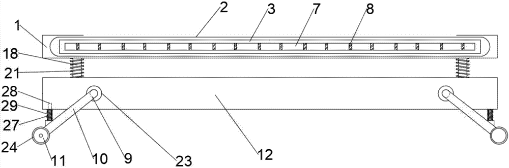 Multi-level buffer structure for fitness running machine plate