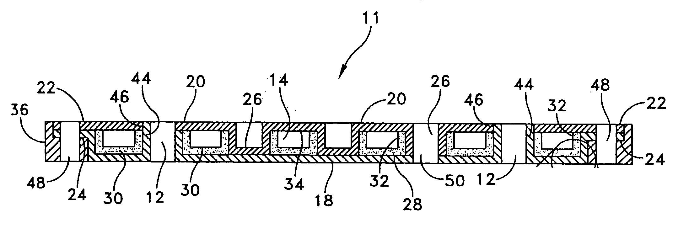 Integrated circuit heat pipe heat spreader with through mounting holes