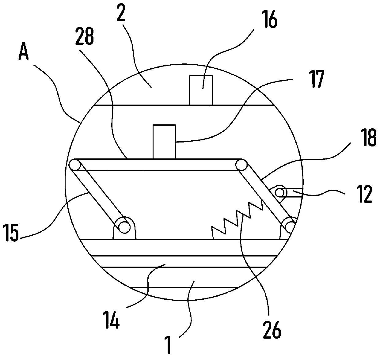 Automatic equidistance punching device for metal strip plate