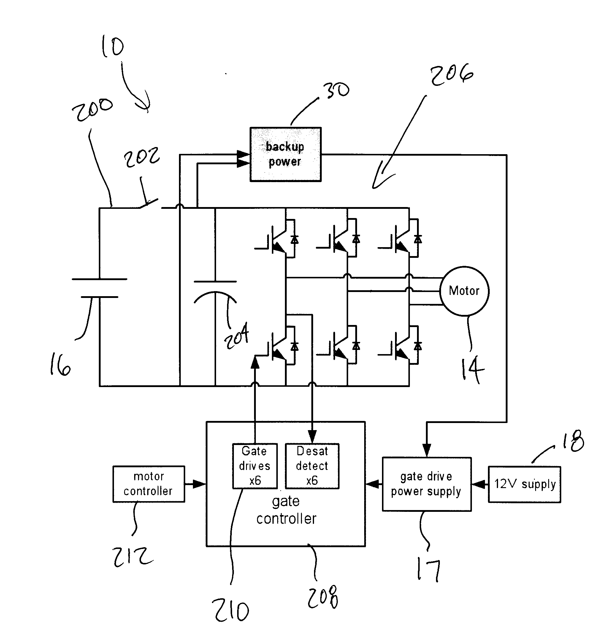 Backup power for overvoltage protection for electric vehicle