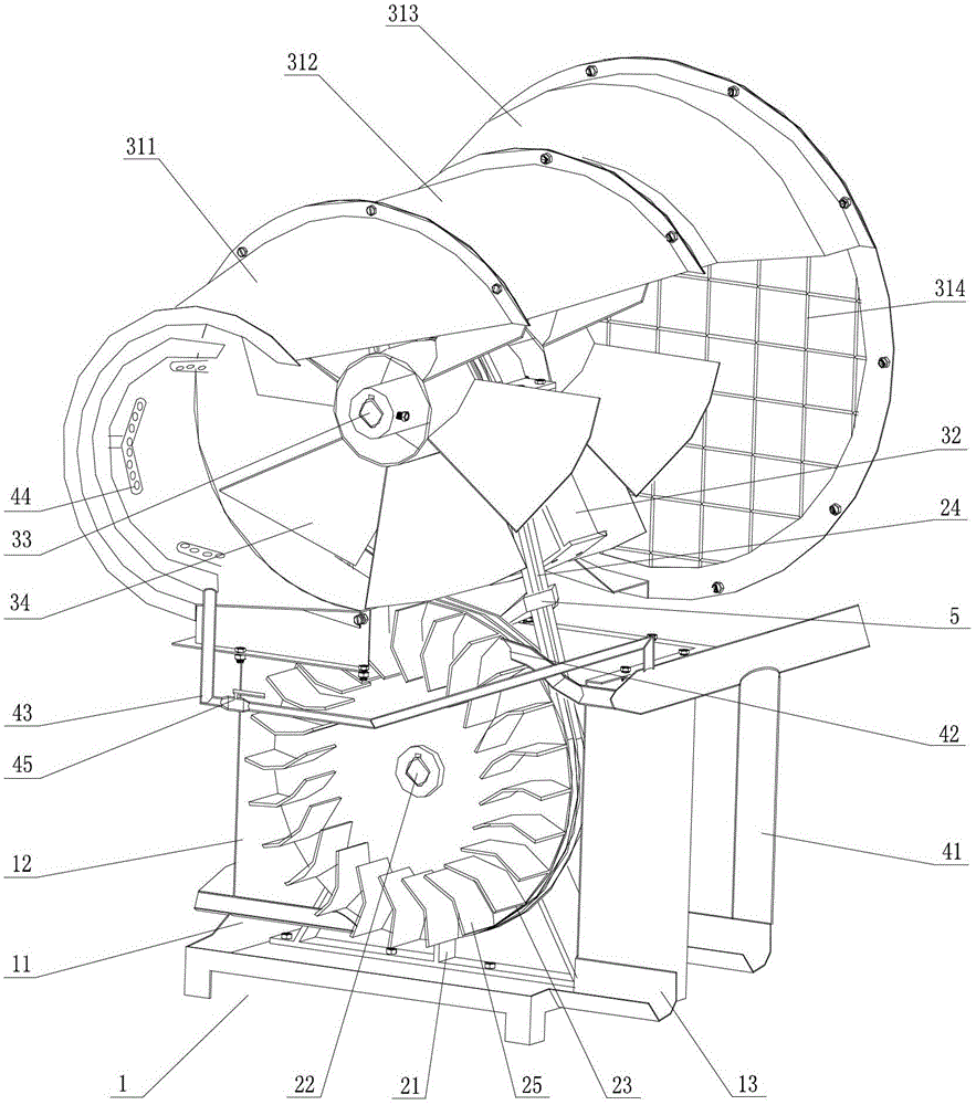 Environmental protection and energy-saving explosion-proof fan based on water source of underground water tank