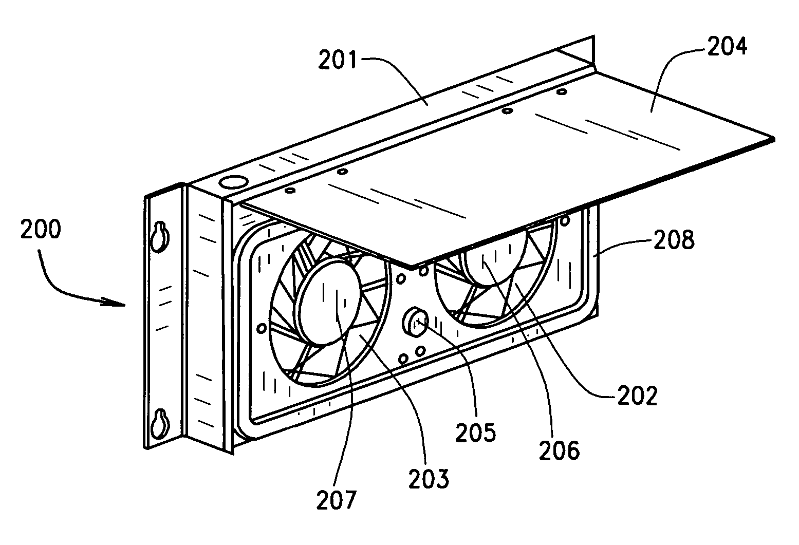 Electromagnet-assisted ventilation cover for an electronic equipment enclosure