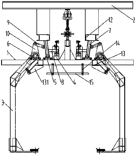 Car body lifting appliance capable of being automatically opened