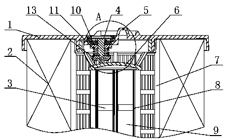 Fuel filter core with safety valve