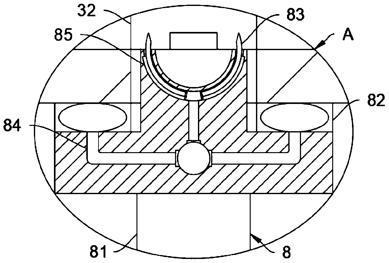 Convenient treading type yellow peach pit removing equipment and using method thereof