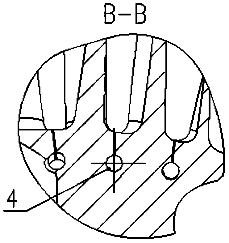 Adjustment structure and method for inherent frequencies of blades of overall blade disk of turbine