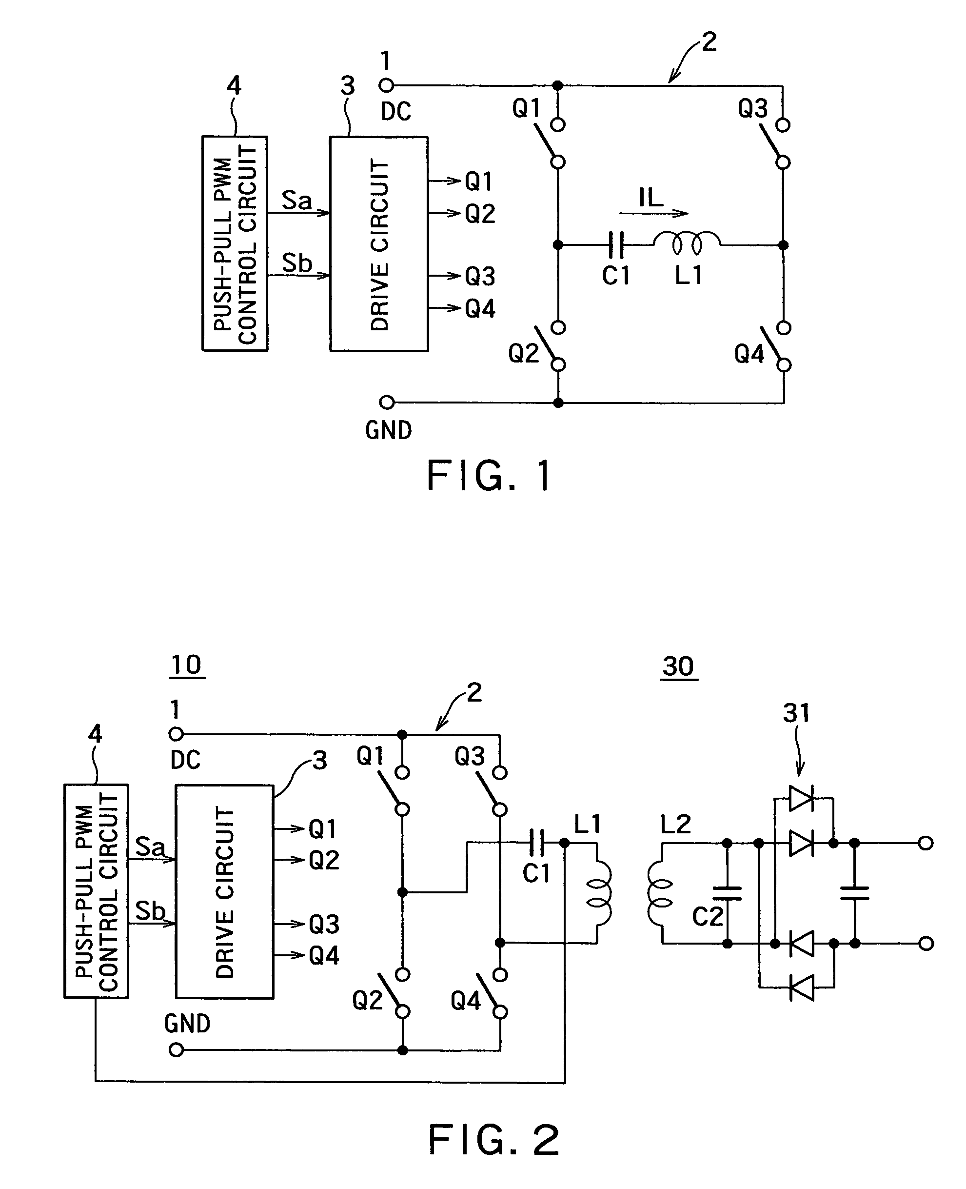 Non-contact electric power transmission circuit