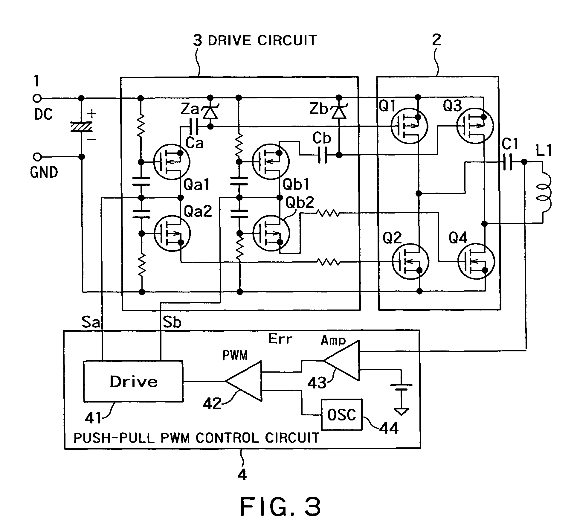 Non-contact electric power transmission circuit