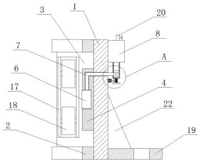 Novel elevator guide rail guide shoe device