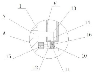 Novel elevator guide rail guide shoe device