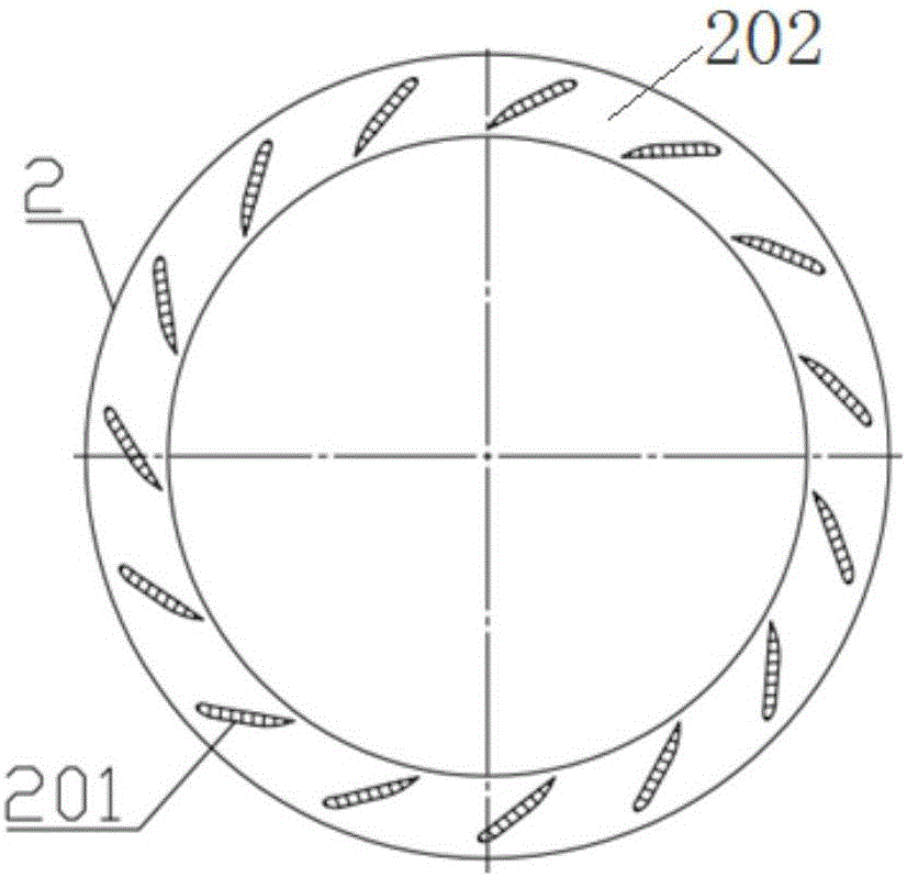 Combined type double-vortex-tube turbine shell