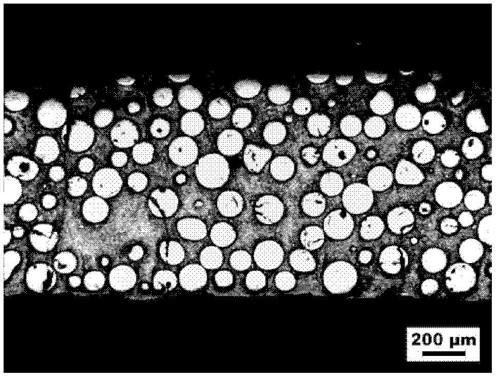 Method for preparing high-content WC (Wolfram Carbide) enhanced alloy powder coating