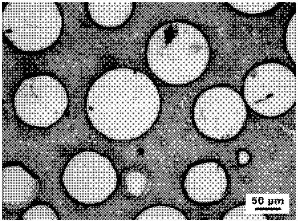 Method for preparing high-content WC (Wolfram Carbide) enhanced alloy powder coating