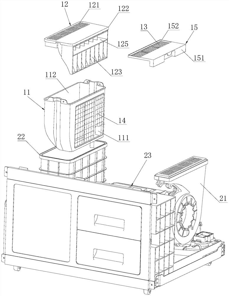 Filter assemblies, care parts and clothing care devices