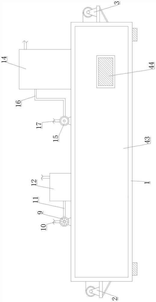 A kind of textile raw material transmission ironing equipment