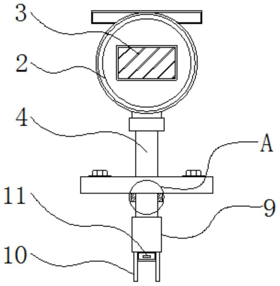 Single-probe online density measurement method and online densimeter