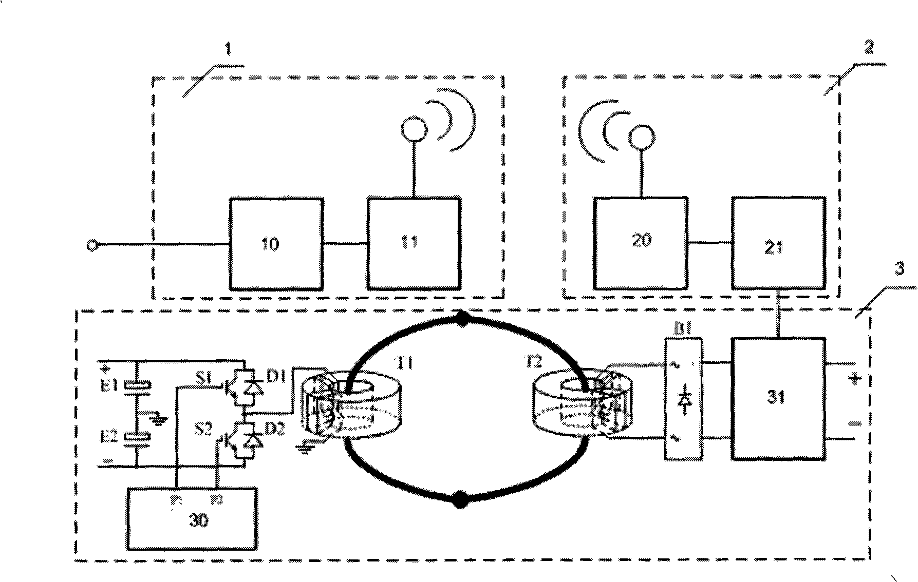 Wireless driving system for power switch part