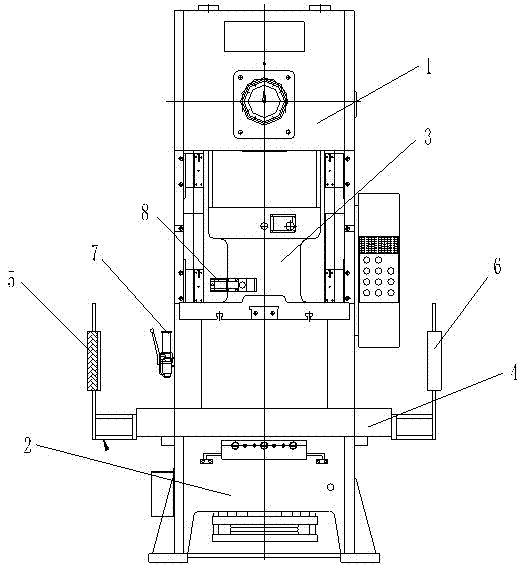 Punch press with photoelectric protection device