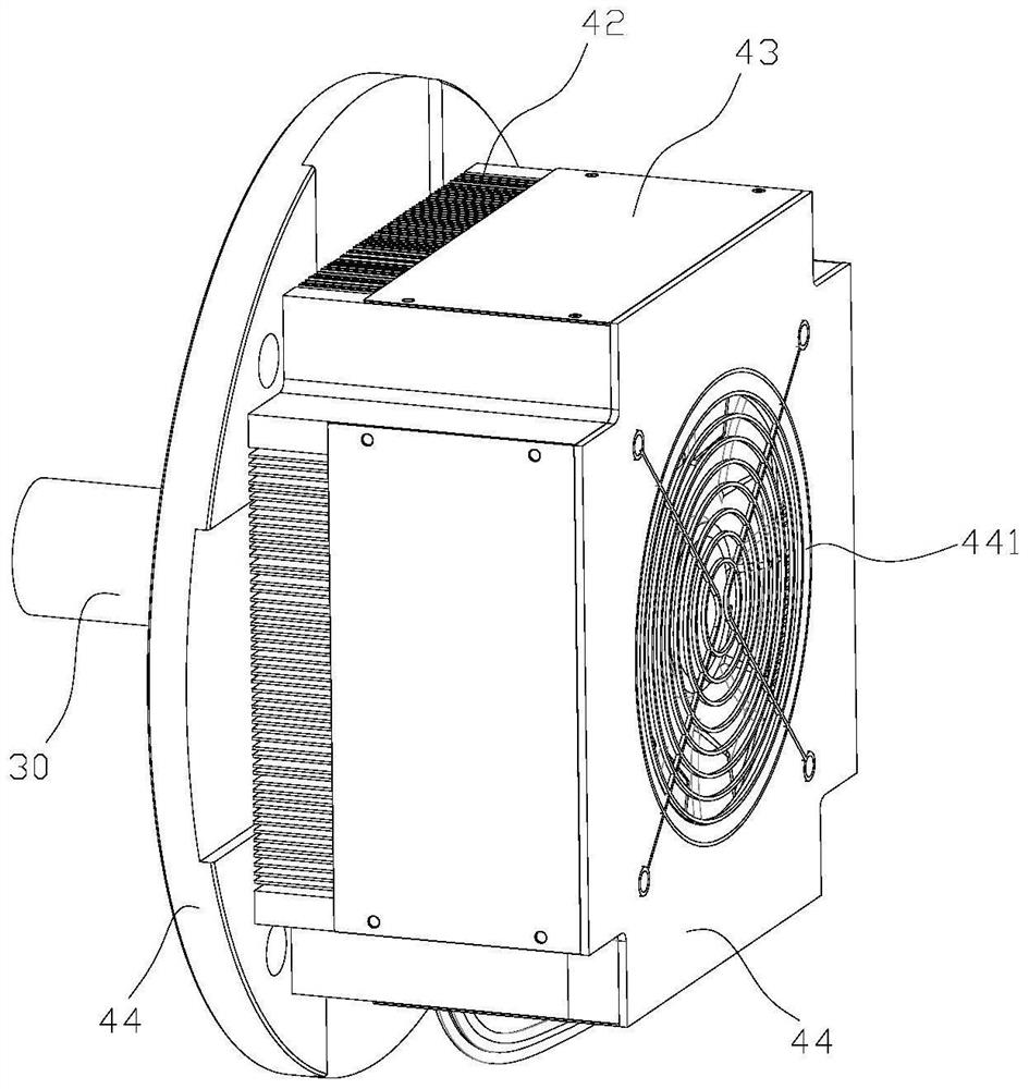 Self-cooled axial flux motor