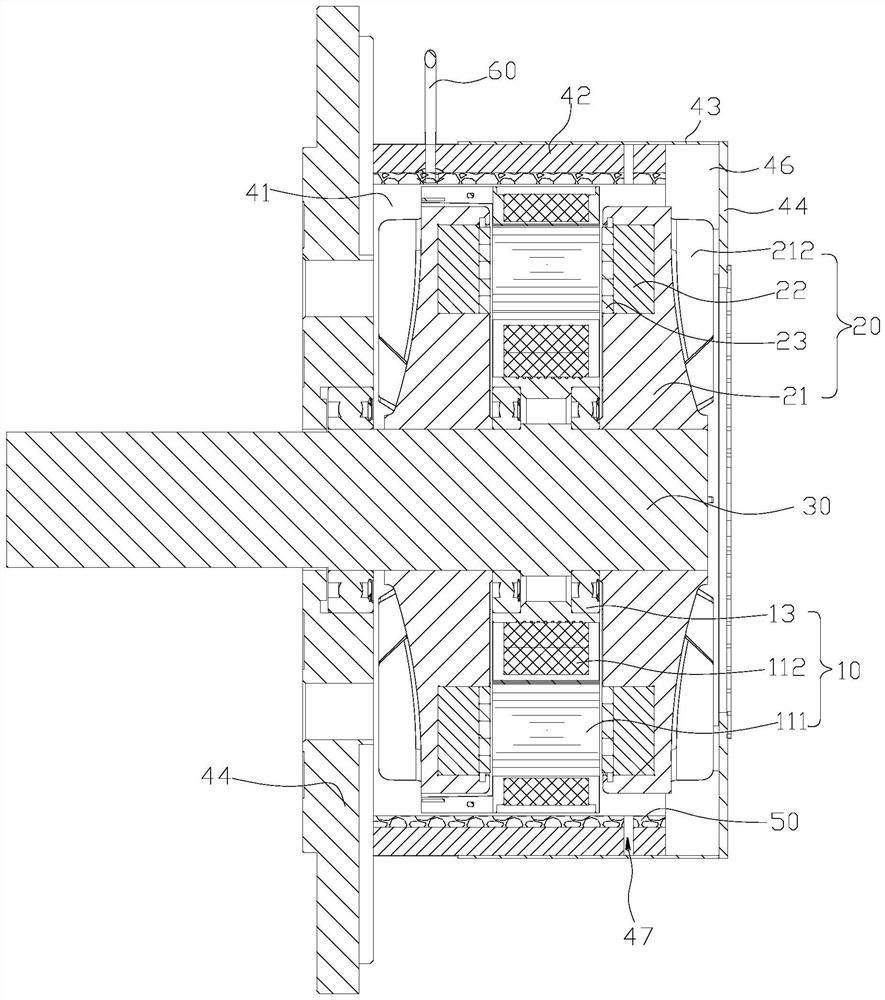 Self-cooled axial flux motor