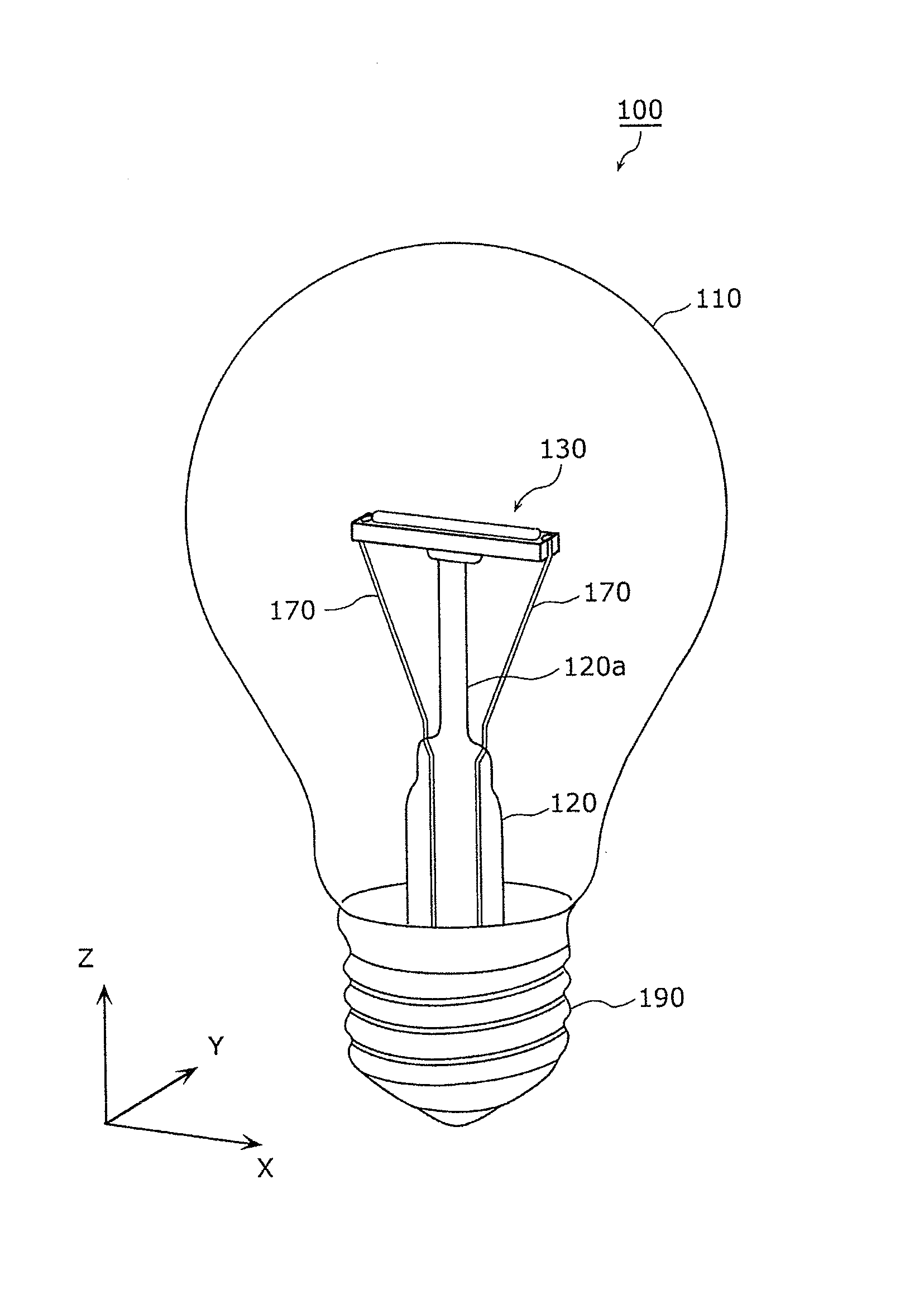 Light bulb shaped lamp and lighting apparatus