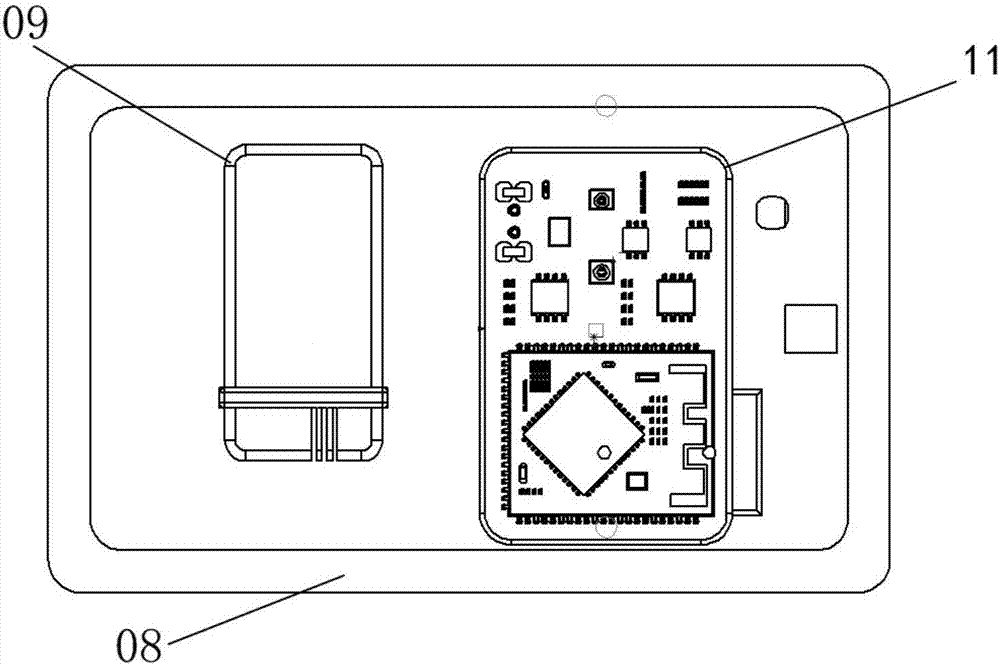 Wearable card sticker capable of acquiring human voice signal