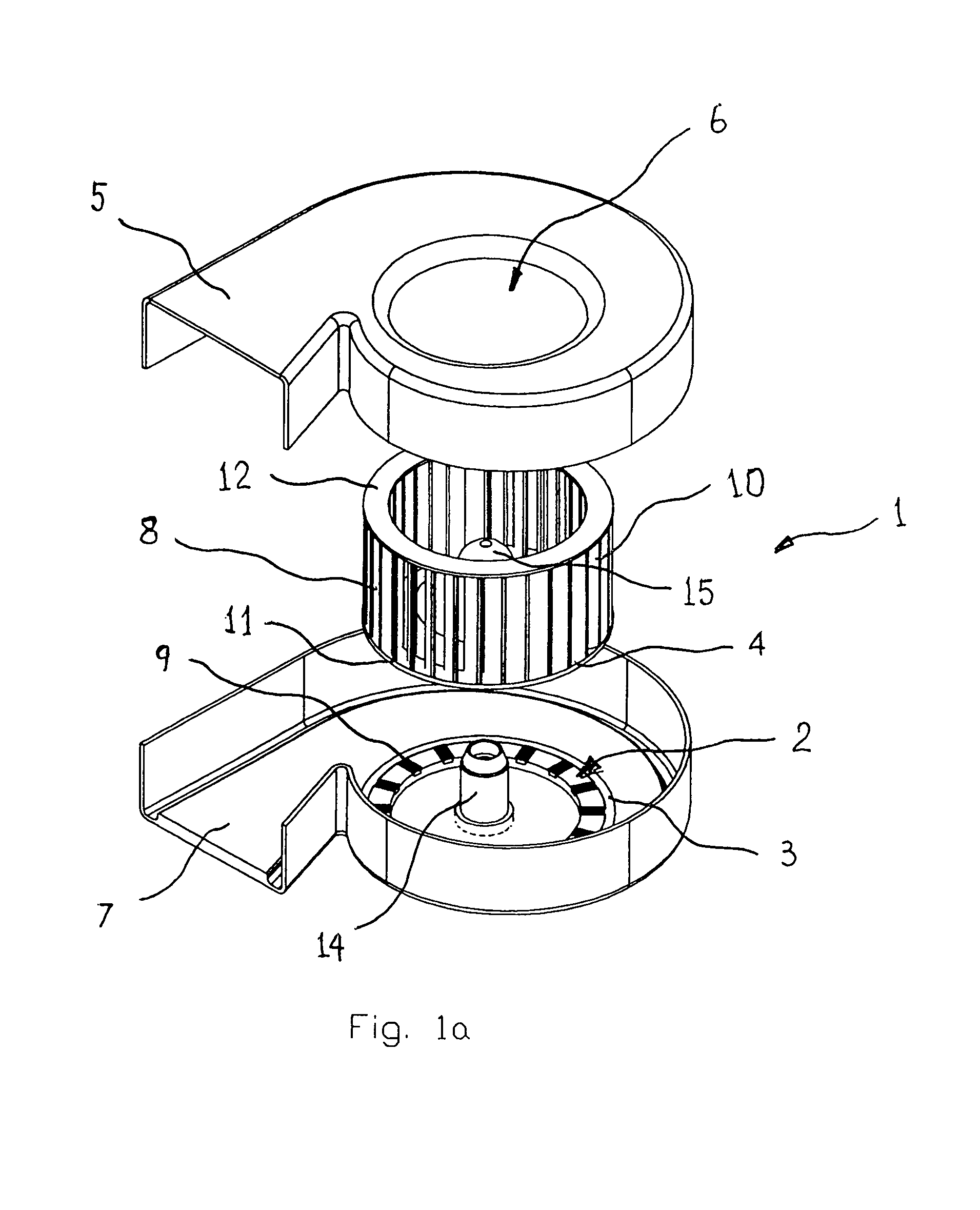 Integrated blower for cooling device