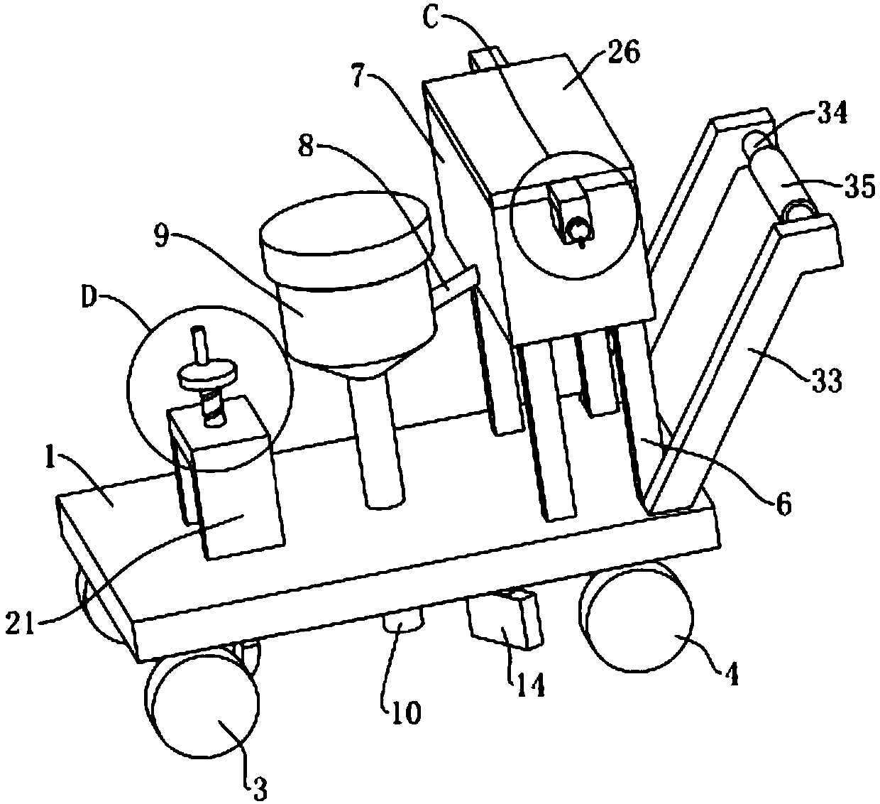 Manual efficient semen phaseoli planting machine