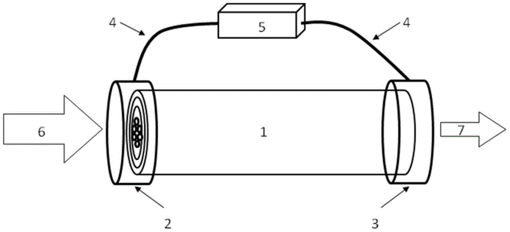 Efficient cooling large-mode-area mid-infrared photonic crystal optical fiber and laser device thereof