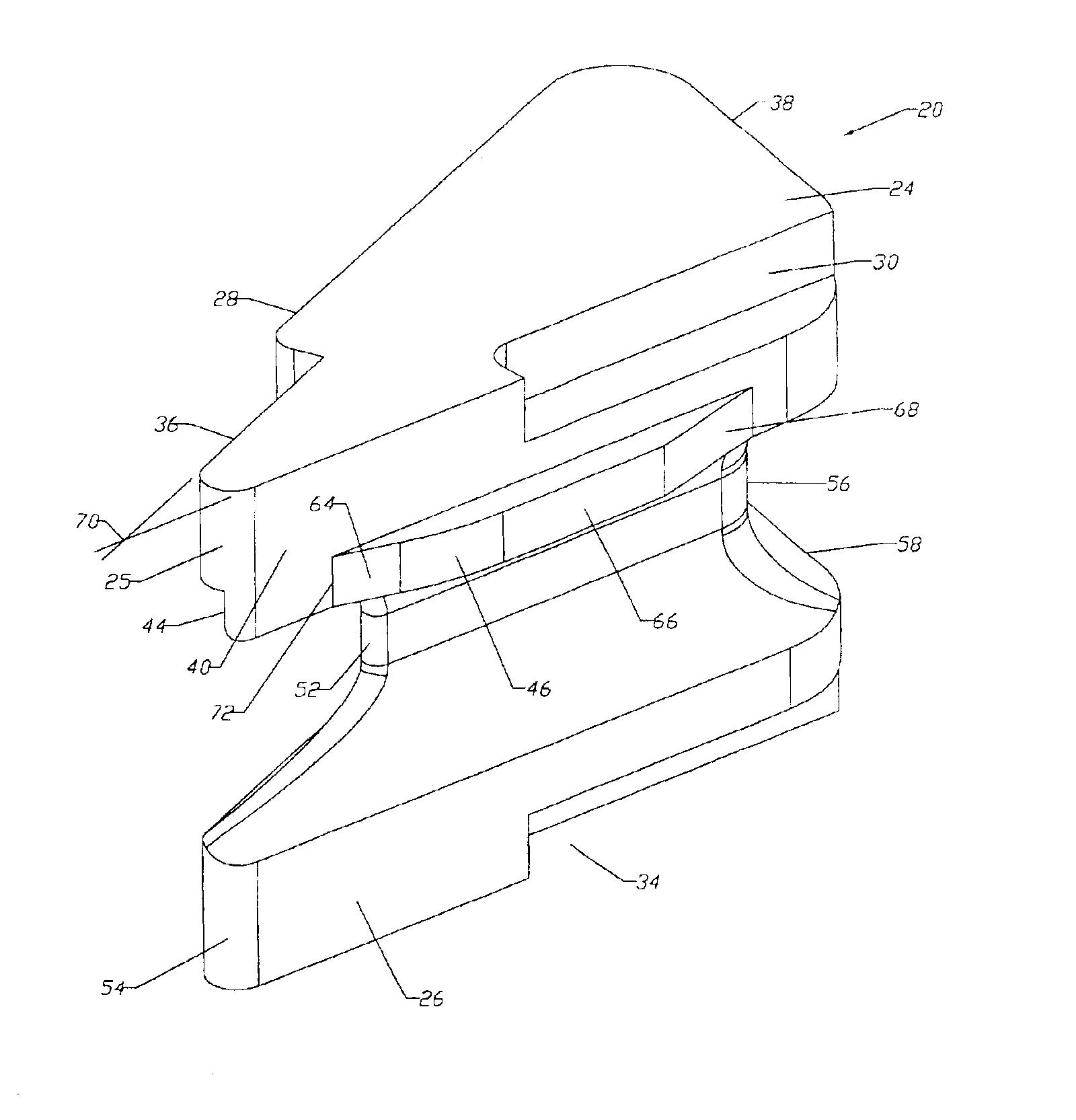 BOP assembly with metal inserts