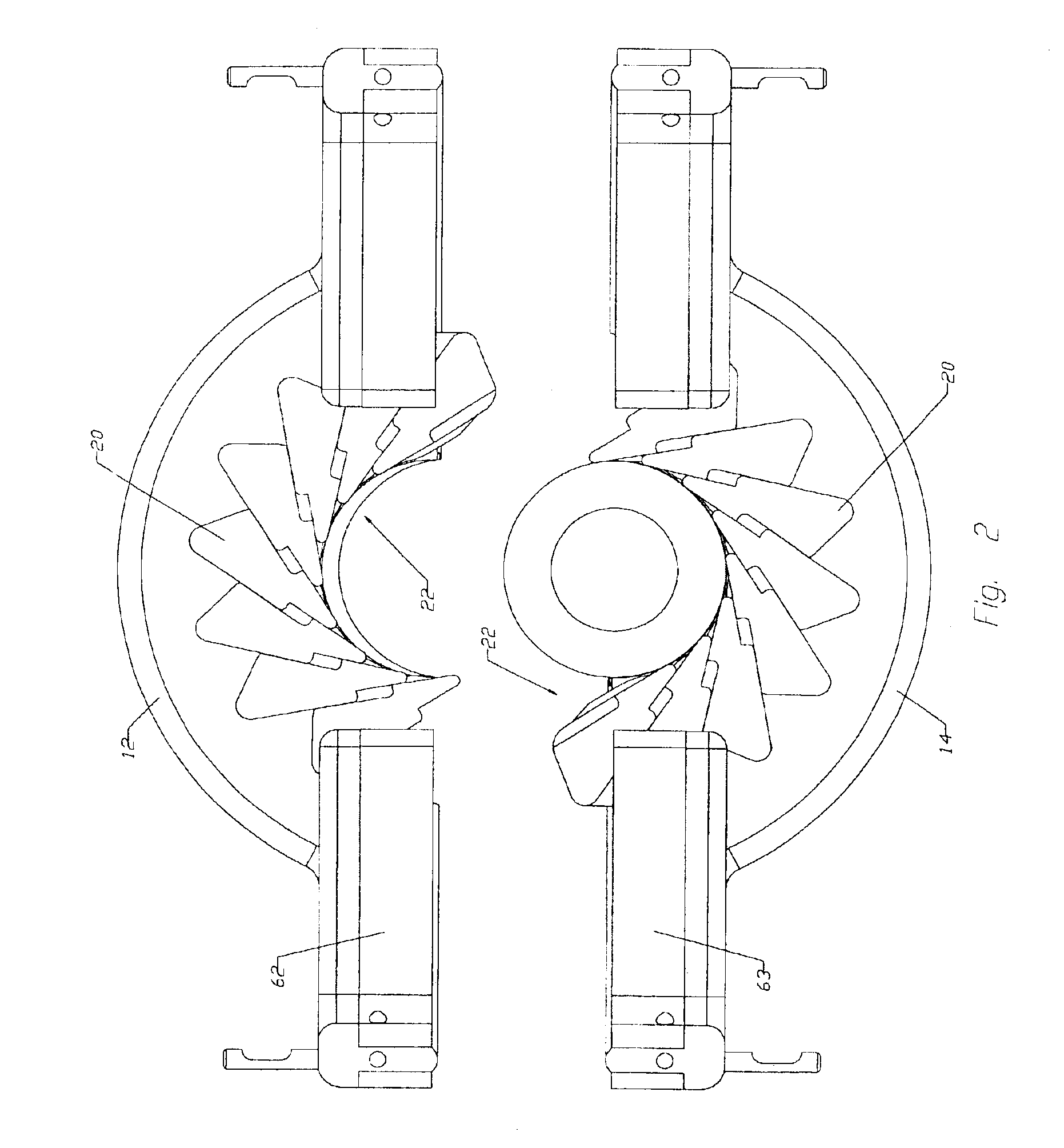 BOP assembly with metal inserts