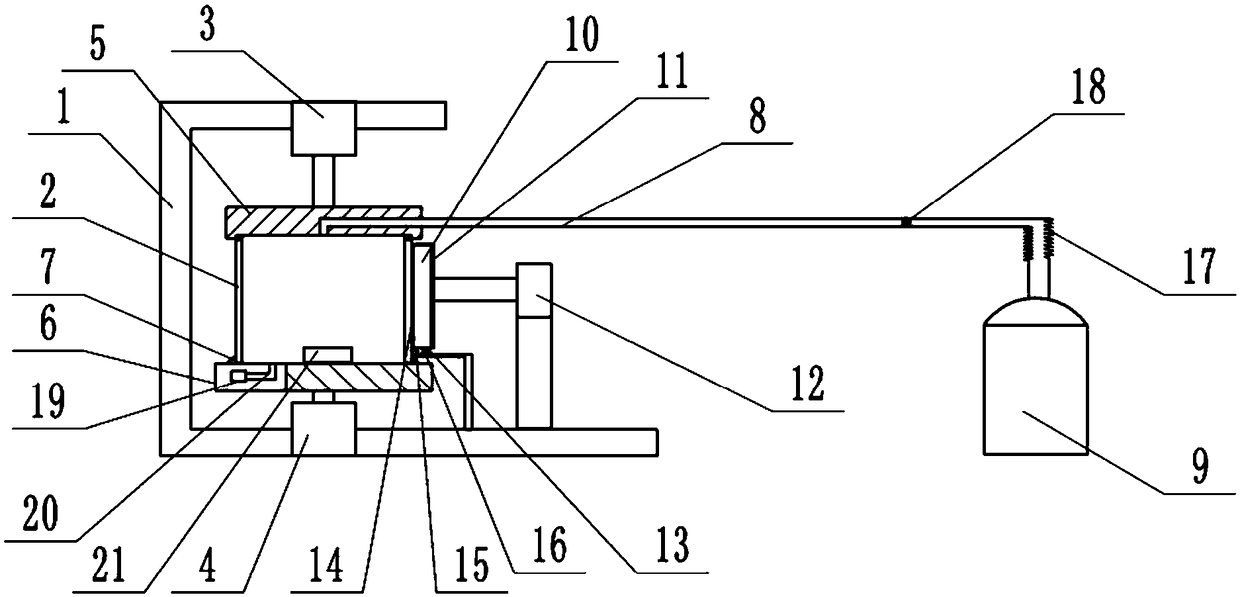 Method for testing high-pressure gas purity